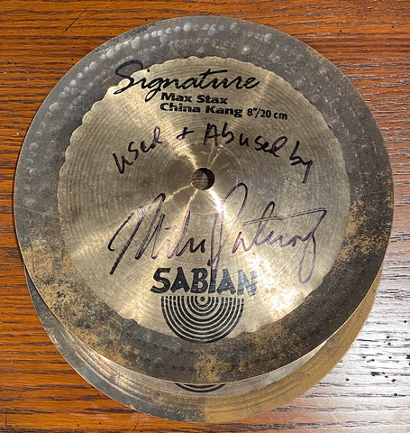 Autographed Used Set of MP 8"/8" Sabian Max Stax